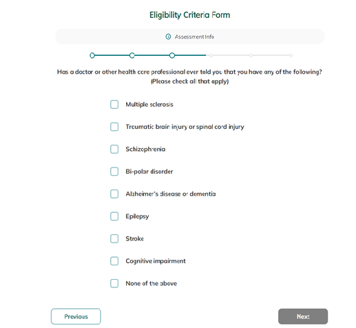 flexCOA_2 Participant's are presented approved measure in their required format.