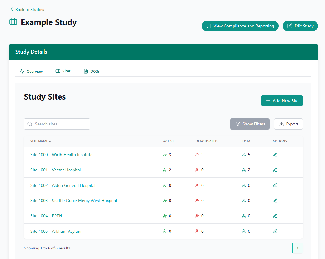 flexCOA_3 Our data viewing portal has a consumer grade feel with all studies under one username.